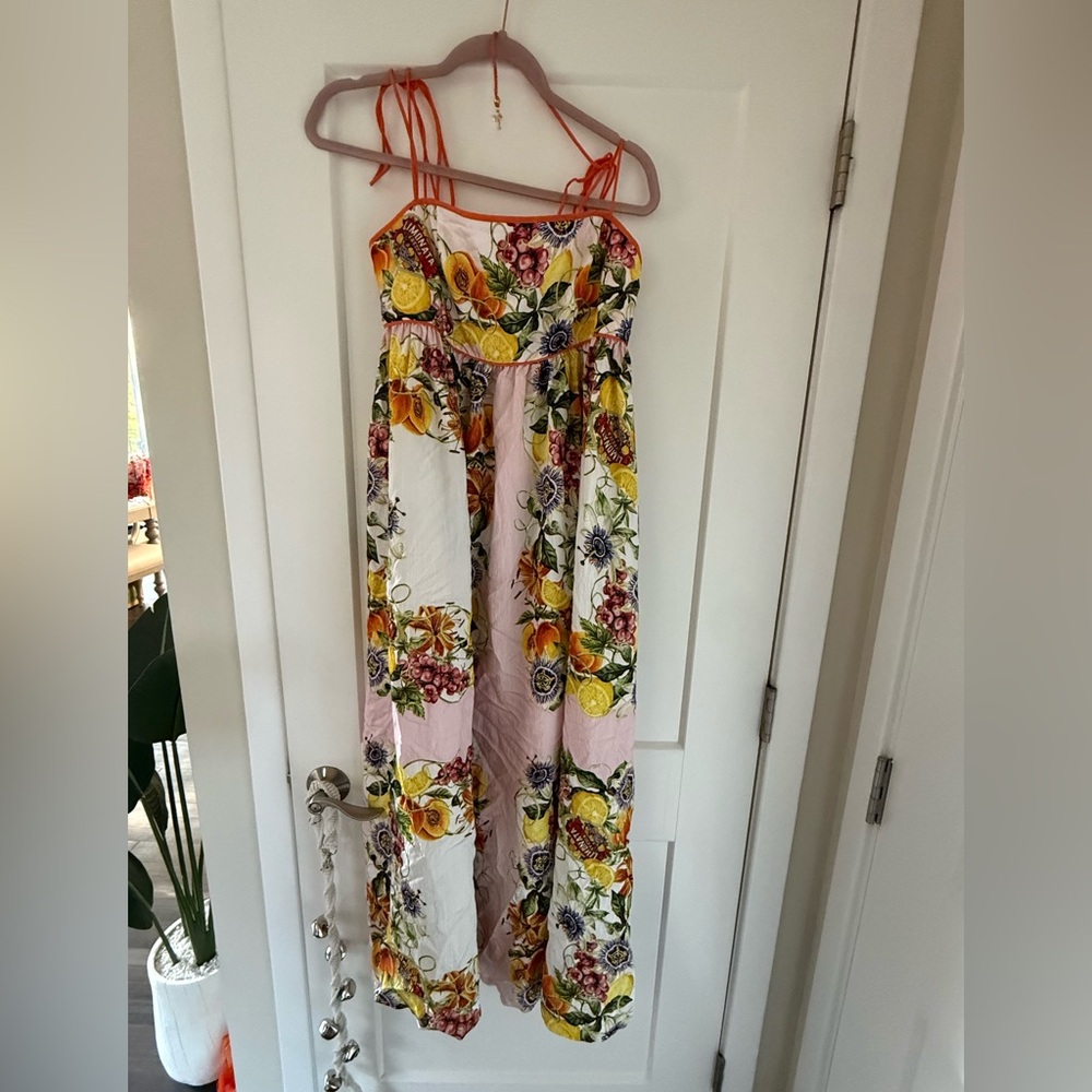 H&M Lemon and fruit tie strap dress - Picture 2 of 4